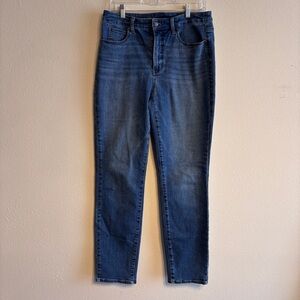 Talbots Flawless Women's High-Rise Straight Leg Jeans in Deep Blue SZ 10